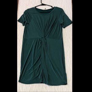 NEW hunter green twist dress
